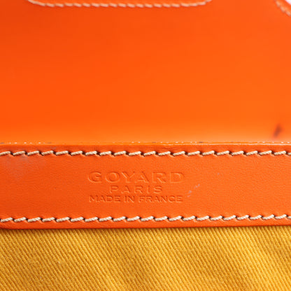 Goyard Saigon GM PVC & Leather Handbag in Orange