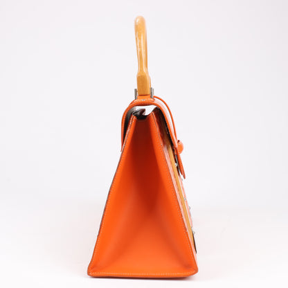 Goyard Saigon GM PVC & Leather Handbag in Orange