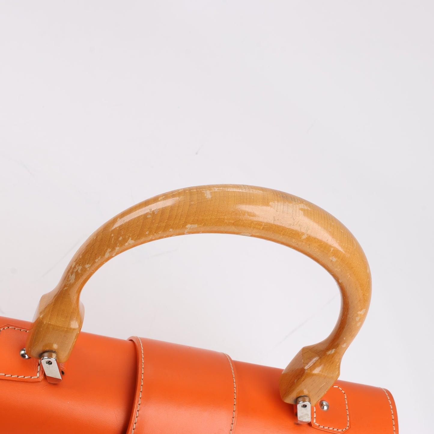 Goyard Saigon GM PVC & Leather Handbag in Orange