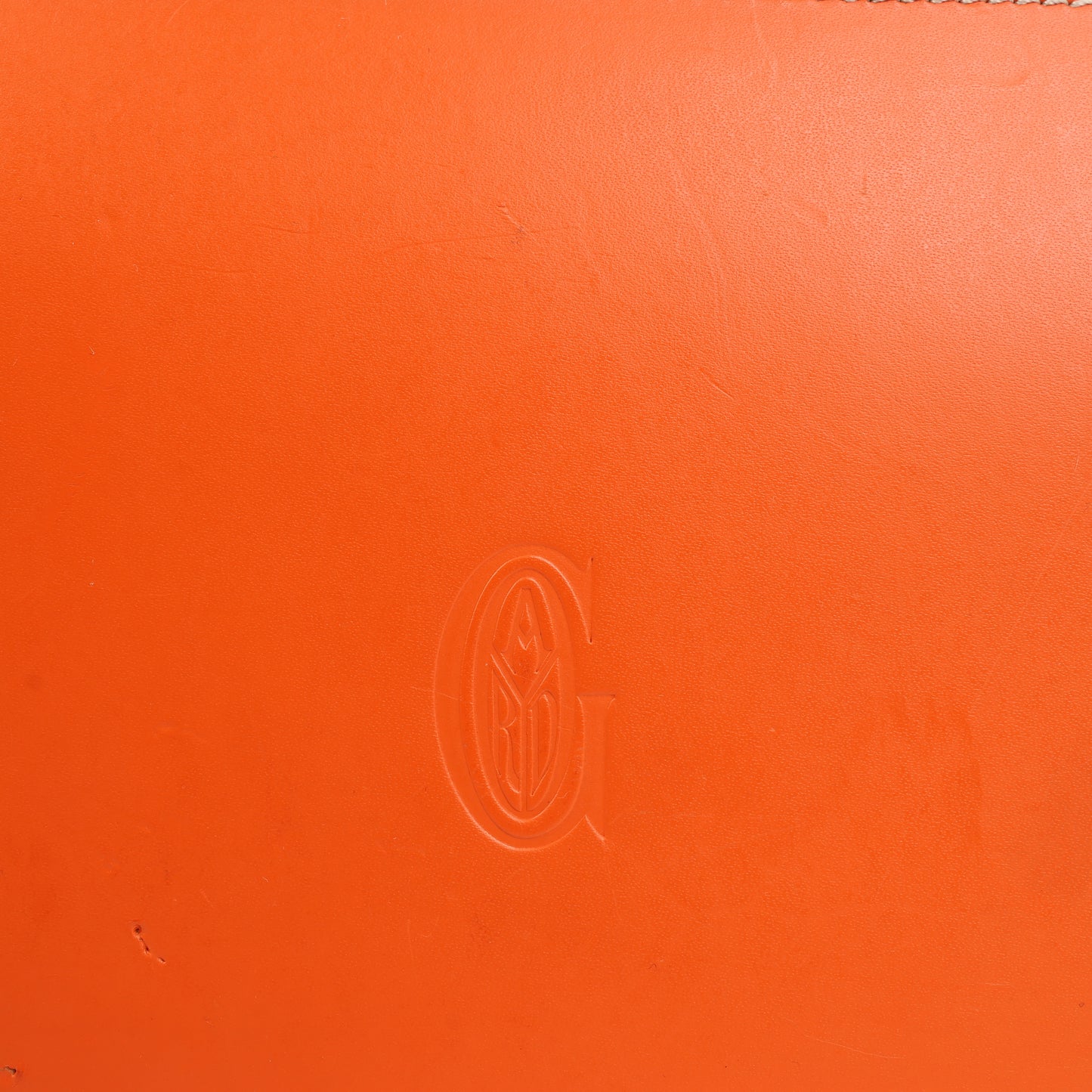 Goyard Saigon GM PVC & Leather Handbag in Orange