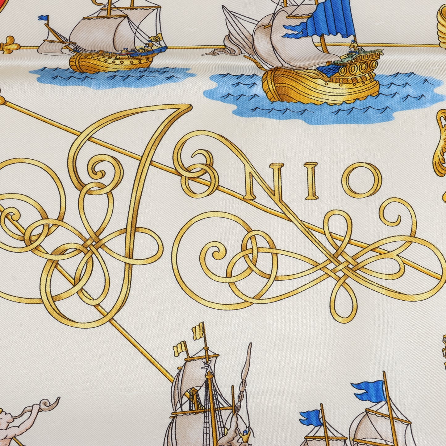 Hermes Carré 90 "VOILES DE LUMIERE" 100% Silk Scarf