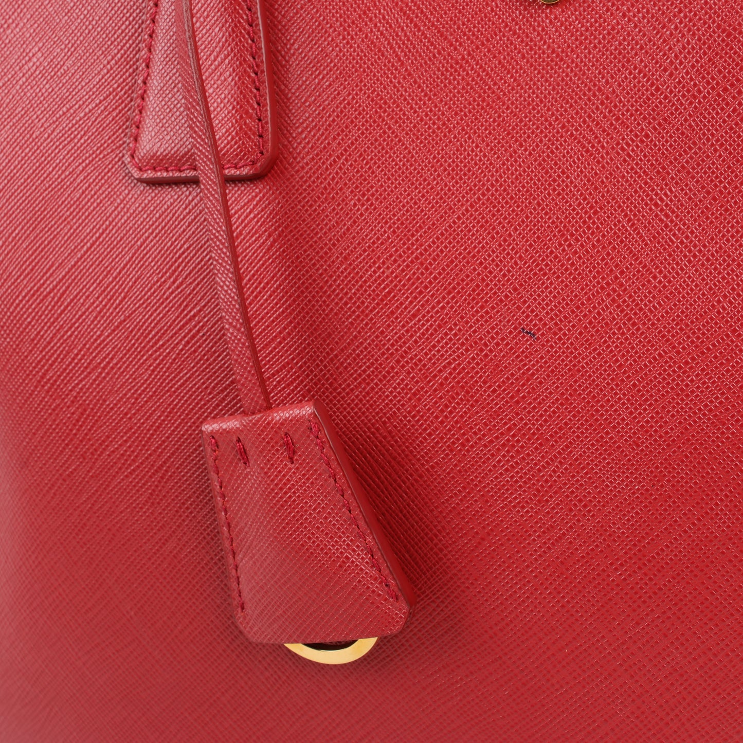 Prada Galleria Saffiano Lux Leather Handag in Red