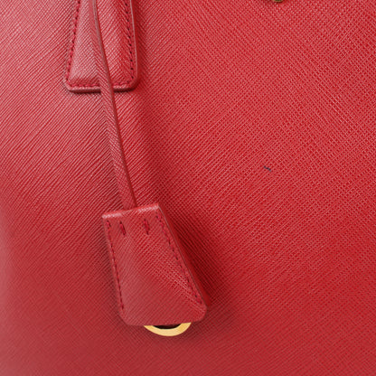 Prada Galleria Saffiano Lux Leather Handag in Red