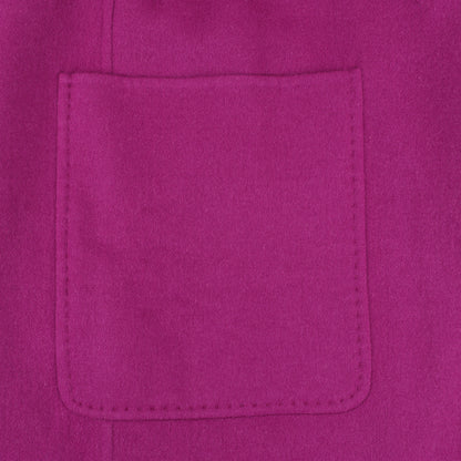 Max Mara Necton Wool Hooded Coat in Fuchsia