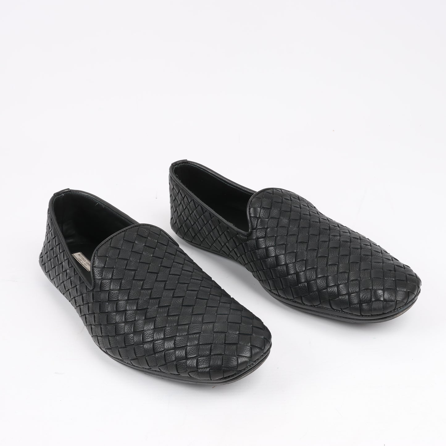Bottega Veneta Intrecciato Leather Loafer in Black, Size 41 EU
