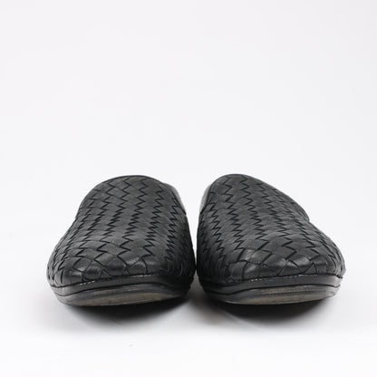 Bottega Veneta Intrecciato Leather Loafer in Black, Size 41 EU