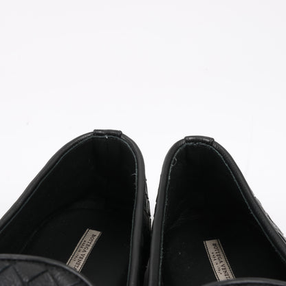 Bottega Veneta Intrecciato Leather Loafer in Black, Size 41 EU