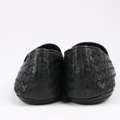 Bottega Veneta Intrecciato Leather Loafer in Black, Size 41 EU