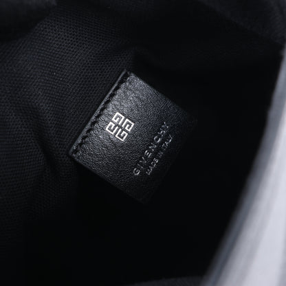Givenchy „Voyeux“ 2-Wege-Umhängetasche aus schwarzem Leder