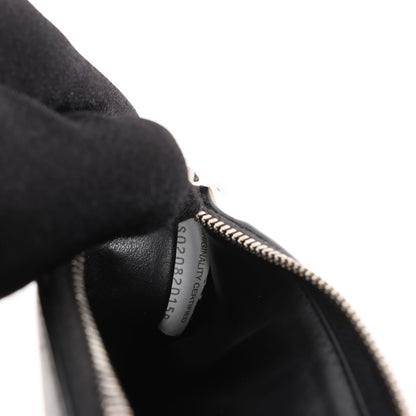 Bottega Veneta Fragment-Etui aus Leder in Schwarz × Braun