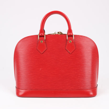 Louis Vuitton Alma PM Handtasche aus Epi-Leder in Rot