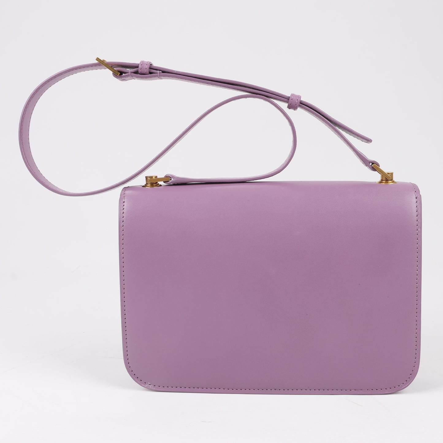 Saint Laurent Paris Carre Schultertasche aus Leder in Lila
