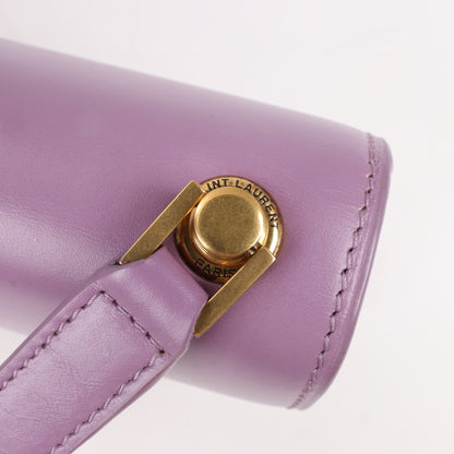 Saint Laurent Paris Carre Schultertasche aus Leder in Lila