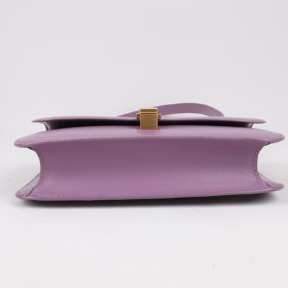 Saint Laurent Paris Carre Schultertasche aus Leder in Lila