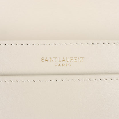 Saint Laurent Paris Le Maillon Leather Shoulder bag in Beige 649795
