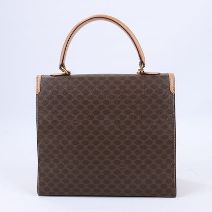 CELINE Macadam Handtasche aus PVC und Leder in Braun