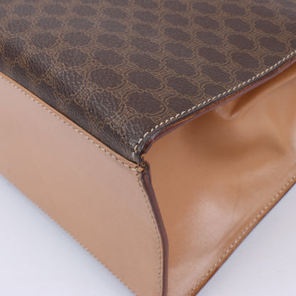 CELINE Macadam Handtasche aus PVC und Leder in Braun