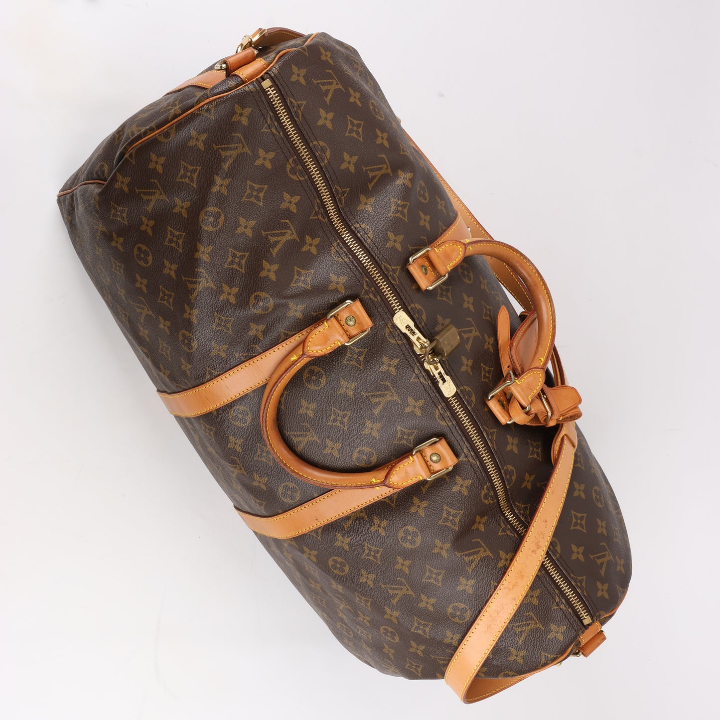 Louis Vuitton Monogram Canvas Keepall Bandoulière 55 Travel Bag M41414