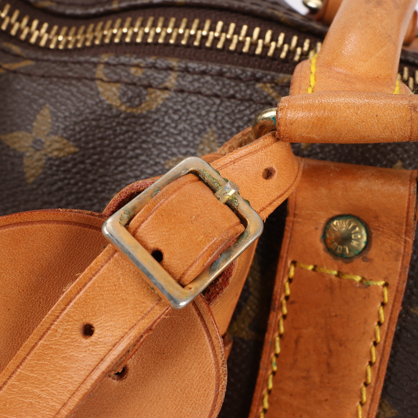 Louis Vuitton Monogram Canvas Keepall Bandoulière 55 Travel Bag M41414