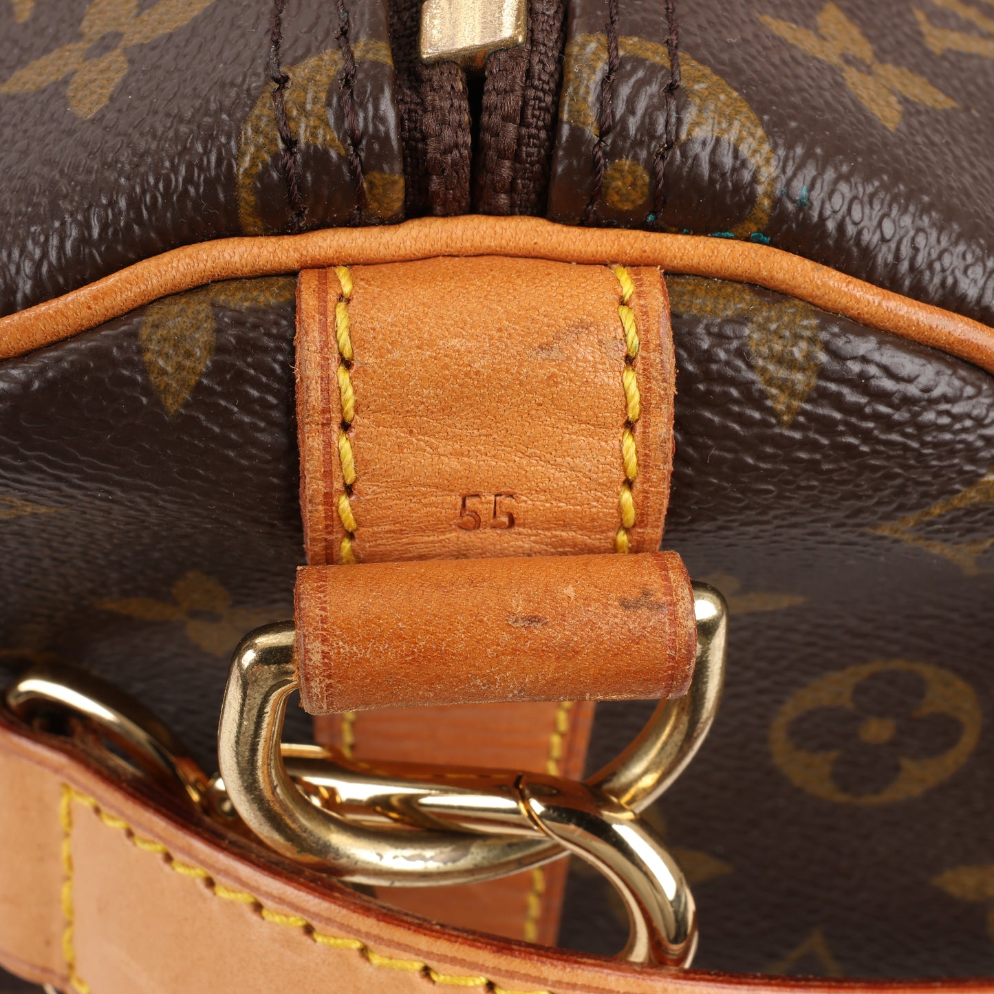 Louis Vuitton Monogram Canvas Keepall Bandoulière 55 Travel Bag M41414