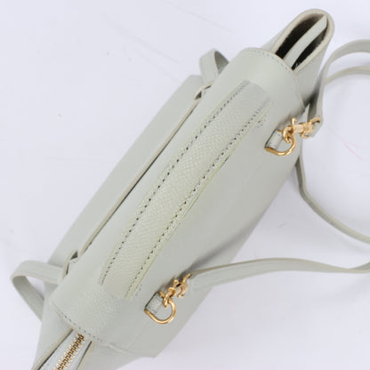 CELINE Gürteltasche aus genarbtem Kalbsleder Nano 2Way Handtasche in Mint