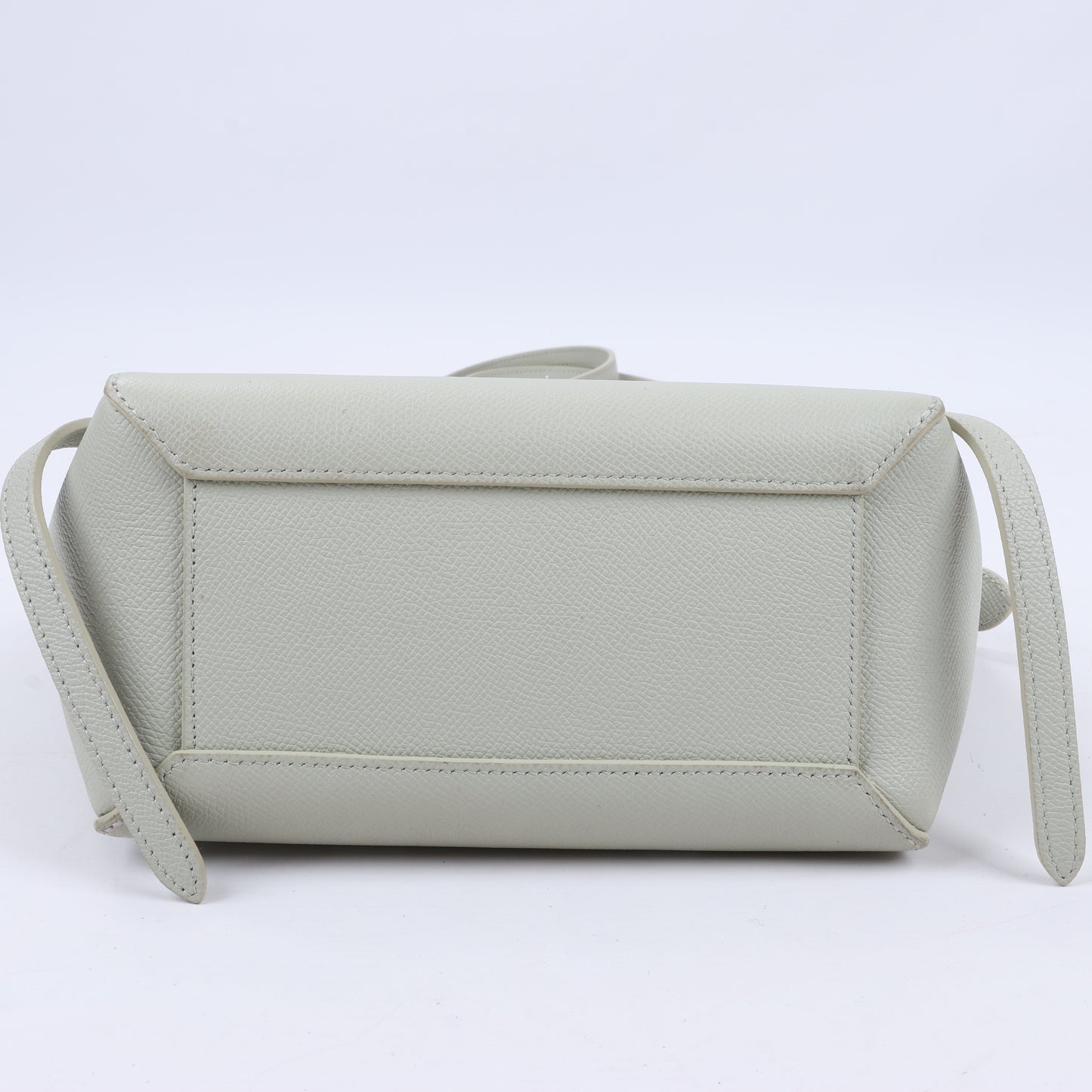 CELINE Gürteltasche aus genarbtem Kalbsleder Nano 2Way Handtasche in Mint