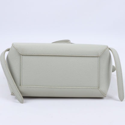 CELINE Gürteltasche aus genarbtem Kalbsleder Nano 2Way Handtasche in Mint