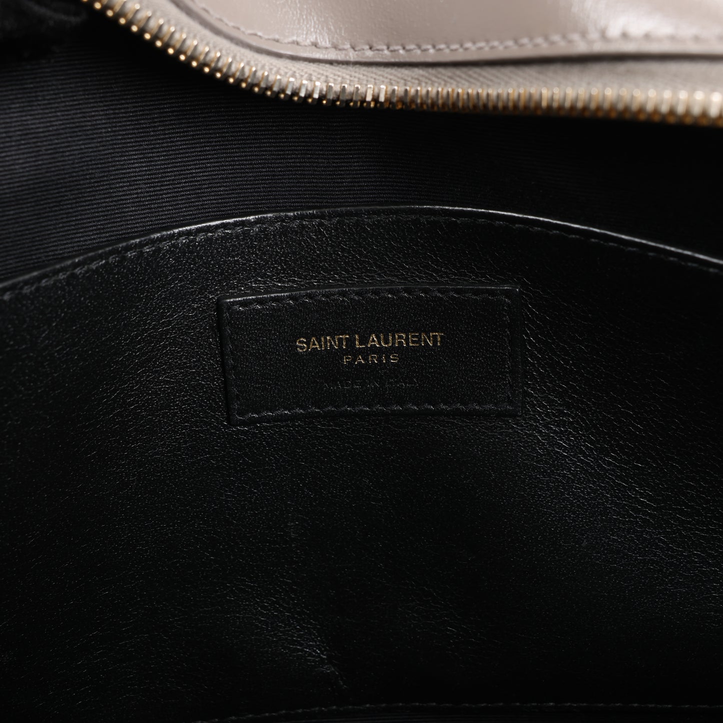 Saint Laurent Paris Uptown Lederhandtasche in Grau 557653