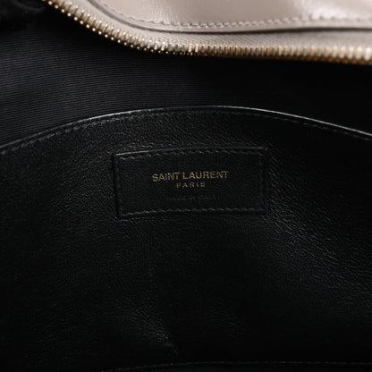 Saint Laurent Paris Uptown Lederhandtasche in Grau 557653
