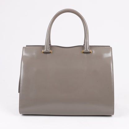 Saint Laurent Paris Uptown Lederhandtasche in Grau 557653