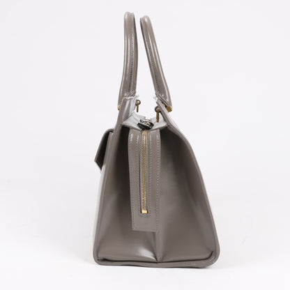 Saint Laurent Paris Uptown Lederhandtasche in Grau 557653
