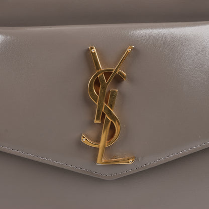 Saint Laurent Paris Uptown Lederhandtasche in Grau 557653