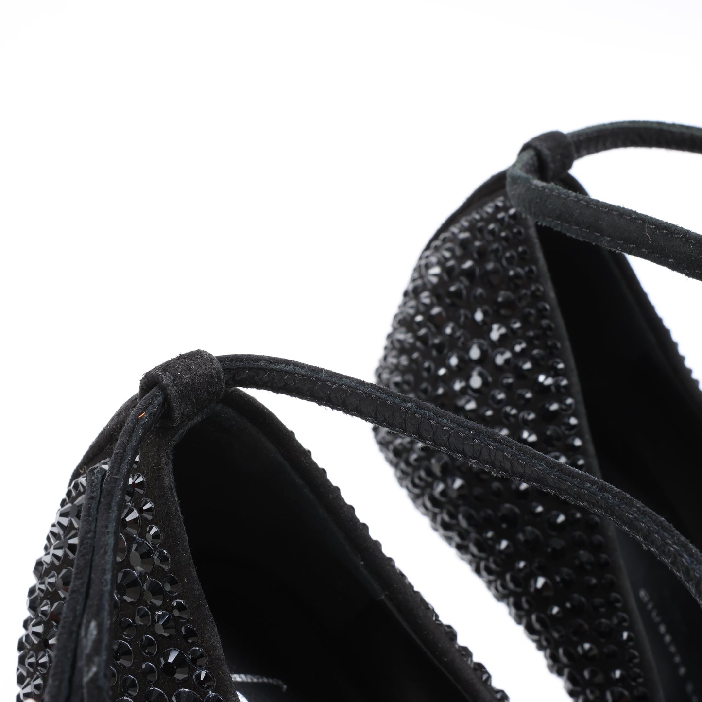 Giuseppe Zanotti Plateau-Wedges ohne Absatz mit Swarovski-Kristallen – Größe 38 EU