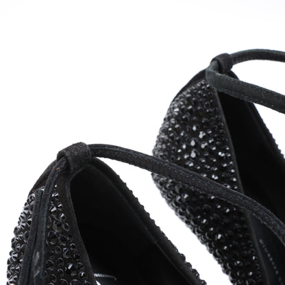 Giuseppe Zanotti Plateau-Wedges ohne Absatz mit Swarovski-Kristallen – Größe 38 EU