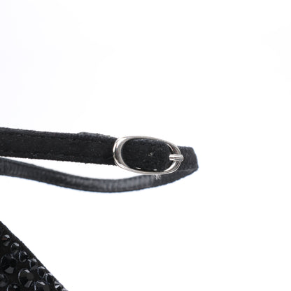 Giuseppe Zanotti Plateau-Wedges ohne Absatz mit Swarovski-Kristallen – Größe 38 EU
