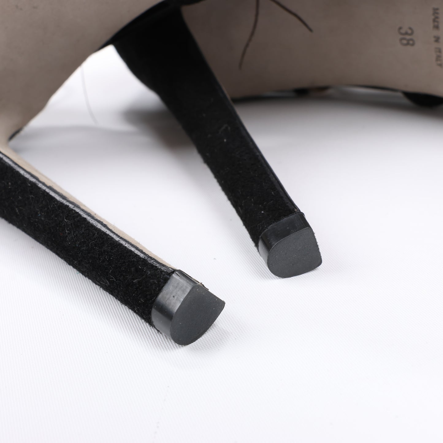 Sandales à plateforme Sergio Rossi en daim noir ornées de cristaux et de paon, taille 38 EU