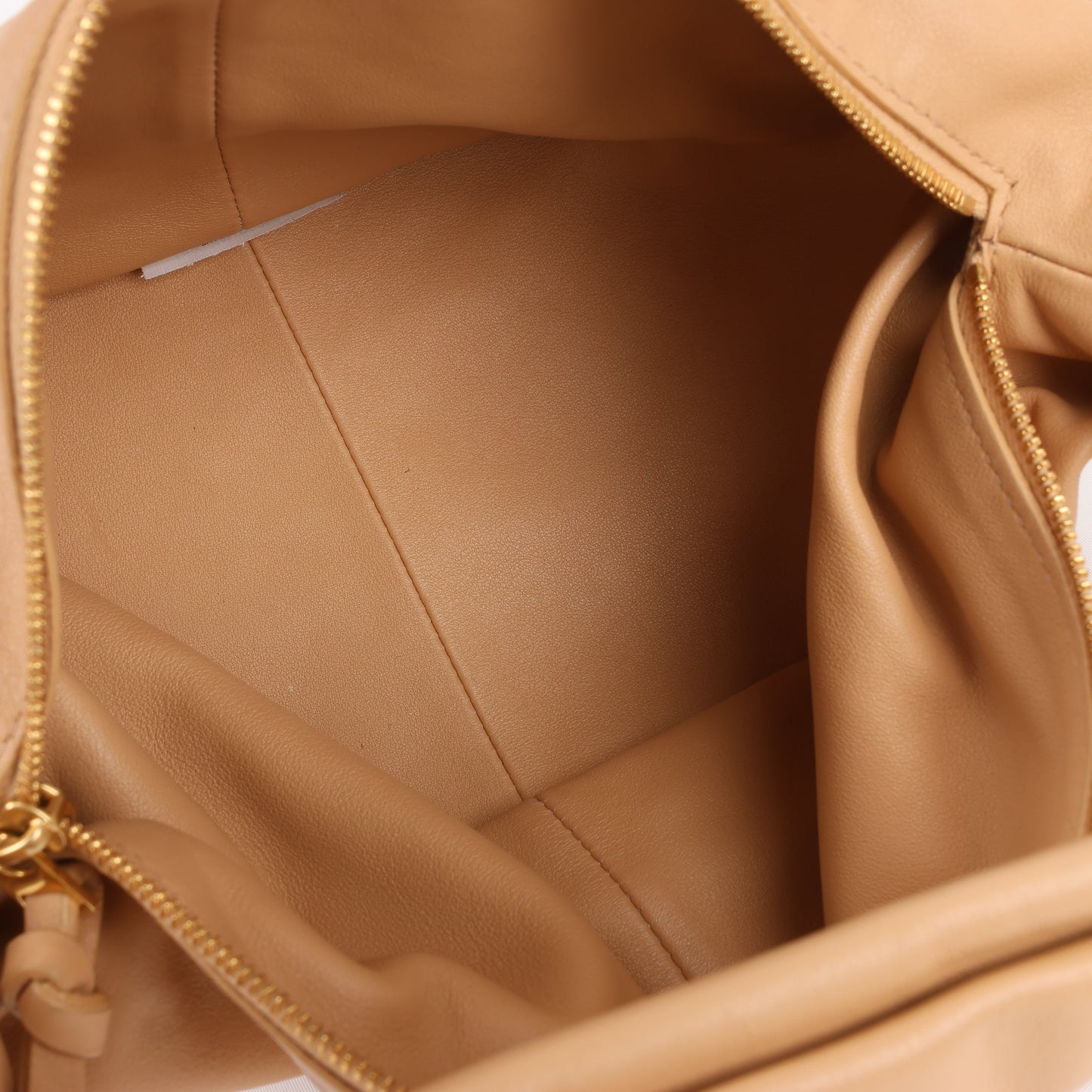 Mini sac à main BOTTEGA VENETA à double nœud beige