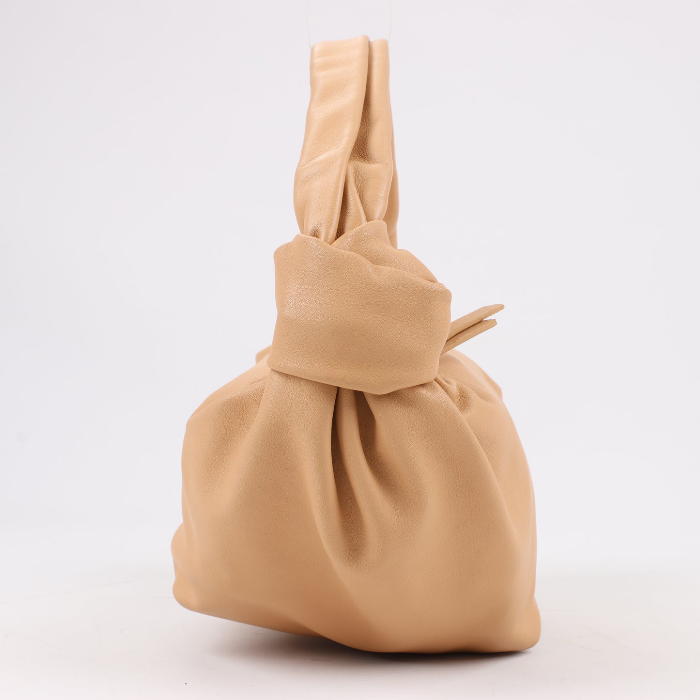 Mini sac à main BOTTEGA VENETA à double nœud beige