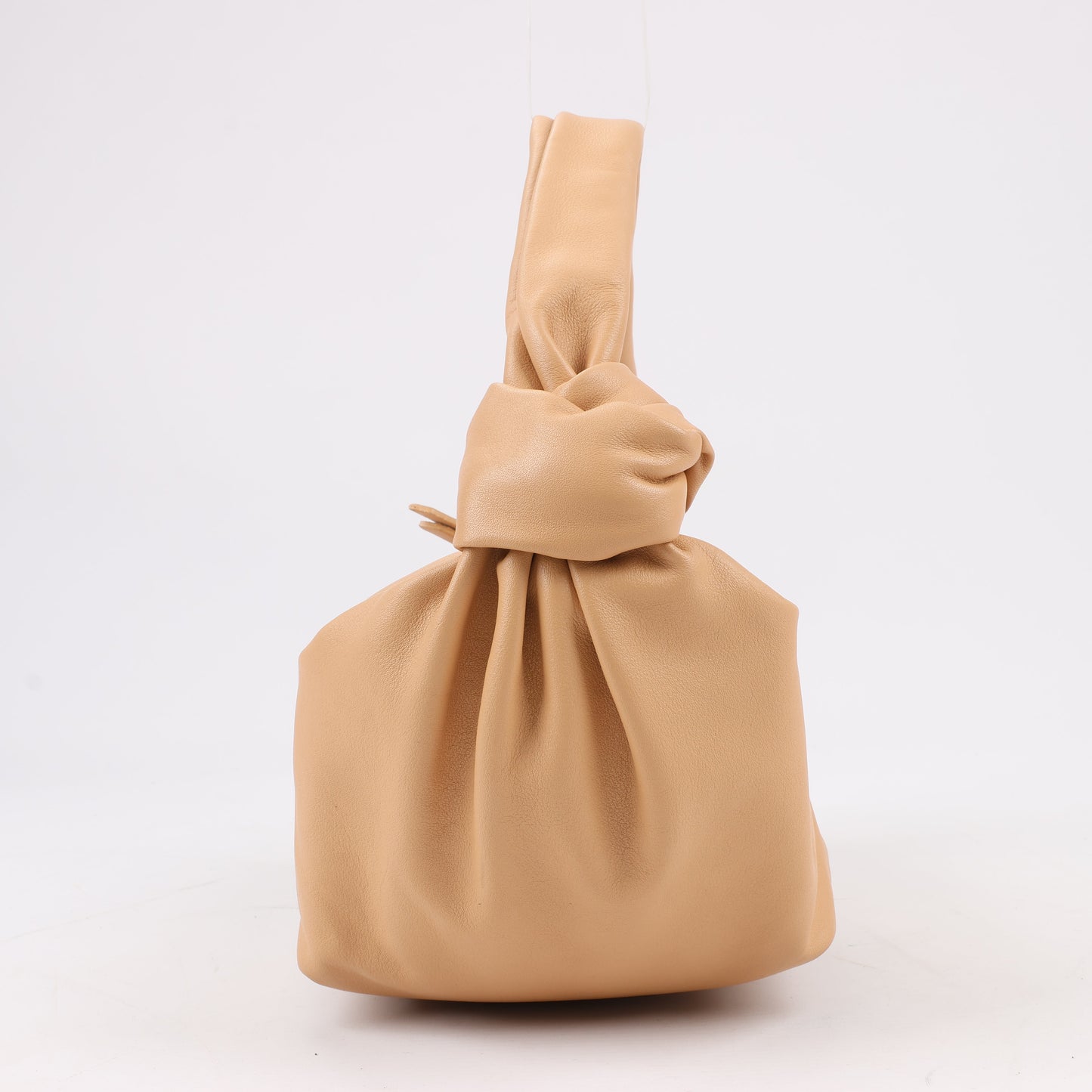 Mini sac à main BOTTEGA VENETA à double nœud beige