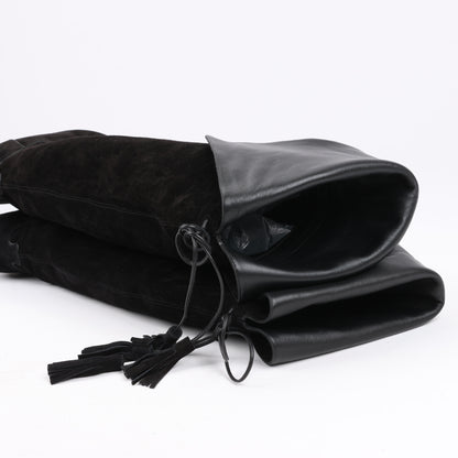 Celine Chat Botté Over-The-Knee Flat Boot in Suede Calfskin in Size 38 RM0220