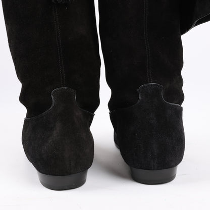 Celine Chat Botté Over-The-Knee Flat Boot in Suede Calfskin in Size 38 RM0220