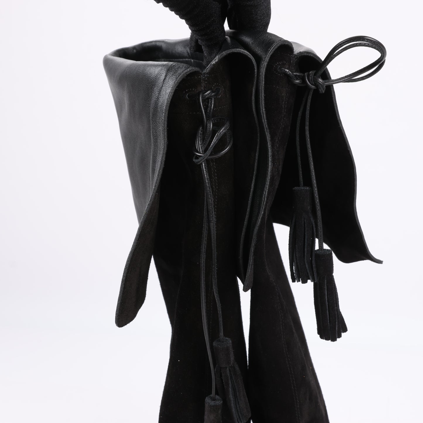 Celine Chat Botté Over-The-Knee Flat Boot in Suede Calfskin in Size 38 RM0220