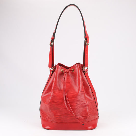 LOUIS VUITTON Epi Leather Noe Shoulder Bag in Red