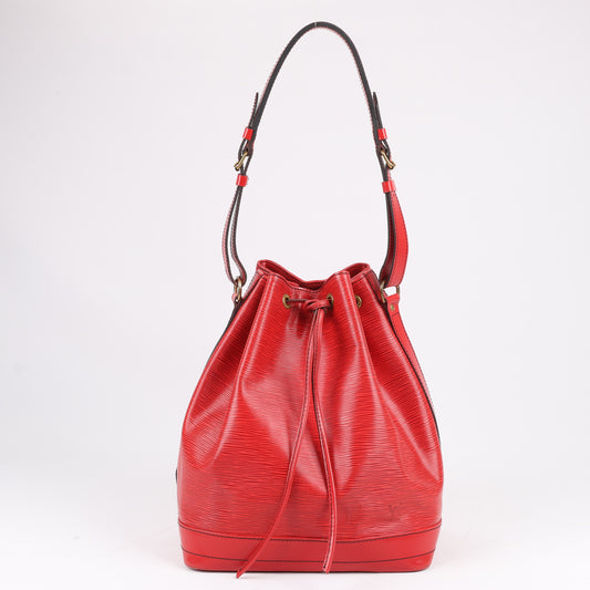 LOUIS VUITTON Epi Leather Noe Shoulder Bag in Red