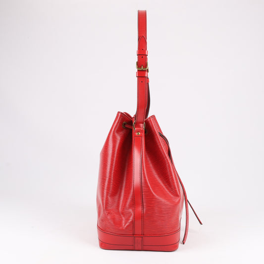 LOUIS VUITTON Epi Leder Noe Umhängetasche in Rot