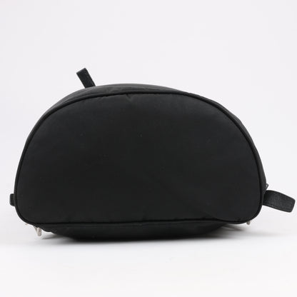 Prada Tessuto Stoff x Lederrucksack in Schwarz