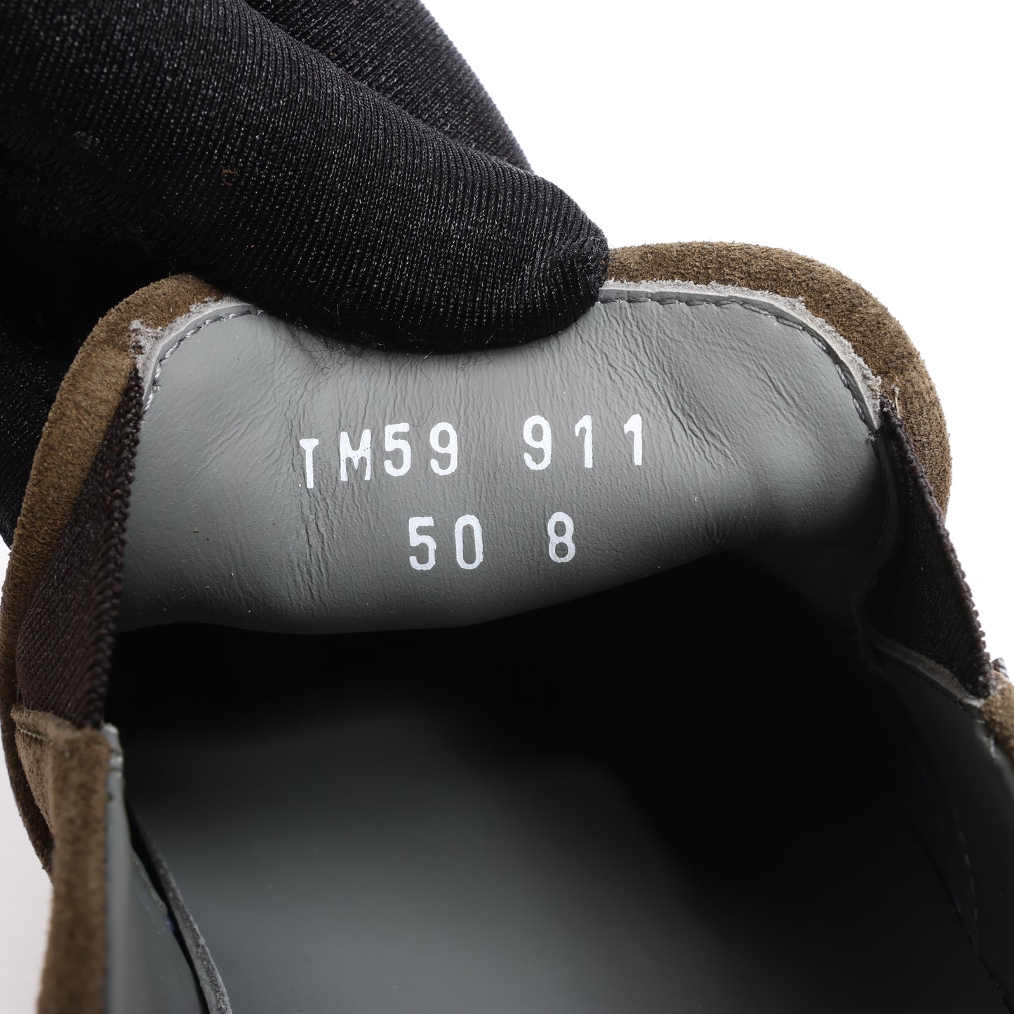 CORNELIANI Slip-On-Sneaker aus Wildleder und Stoff in Braun, Größe 50 EU