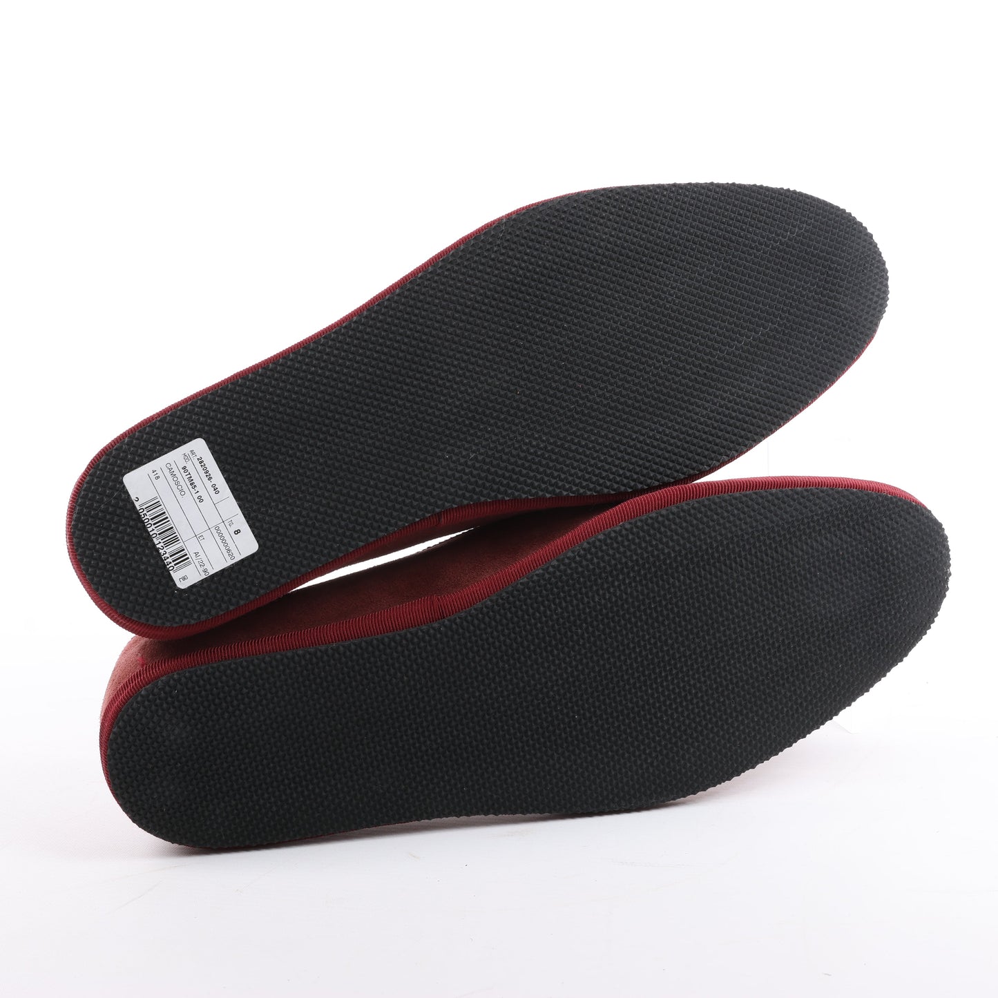 CORNELIANI Samt-Loafer in Burgund, Größe 40 EU