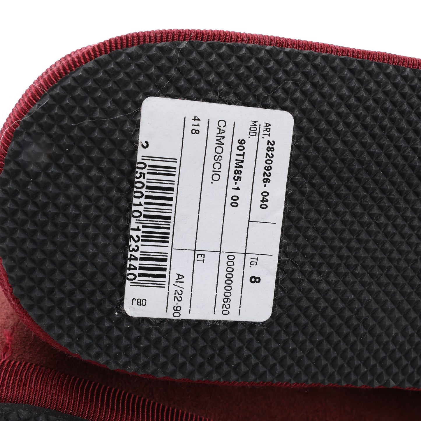 CORNELIANI Samt-Loafer in Burgund, Größe 40 EU