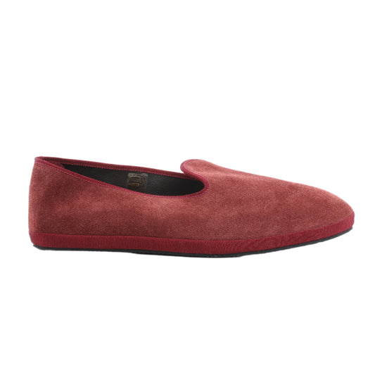 CORNELIANI Samt-Loafer in Burgund, Größe 40 EU